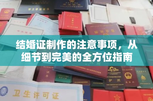 怀安结婚证制作的注意事项，从细节到完美的全方位指南